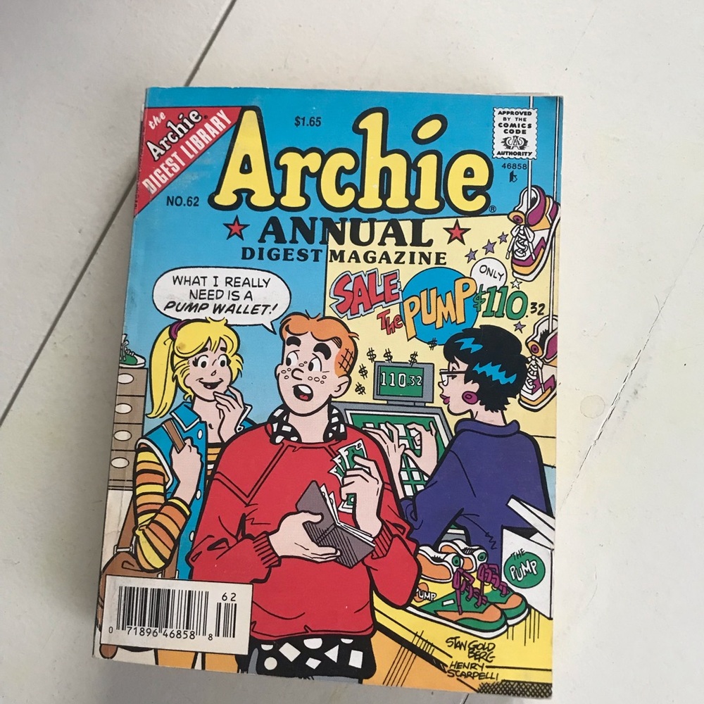 Archie Annual Digest Magazine #62- Colorful Comic Cover